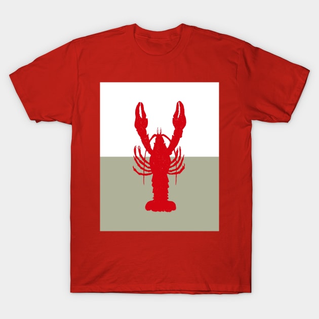 Modern Lobster Colorblock T-Shirt by She Gets Creative